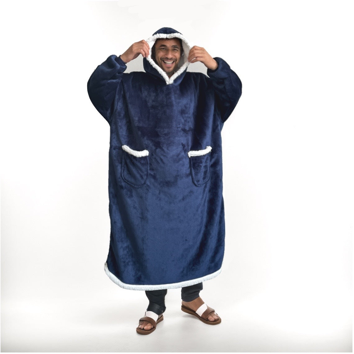 Women's Long-Sleeve Flannel Pajamas, Home Wear, Tv-Friendly, Double Pockets, Can Be Worn Outside, Casual Style, Pullover, Round Neck, Simple and Casual