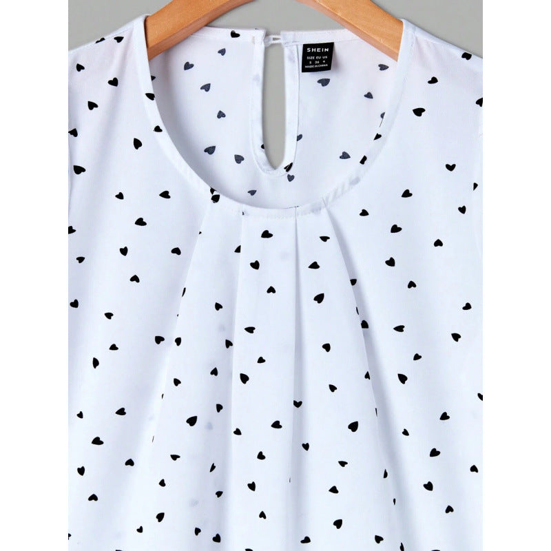 Cross-Border Export New Dropshipping Aliexpress Blouses Petal Sleeve Shirts