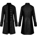 Men's coat Amazon European and American style medieval clothing coat jacket windbreaker long retro stand collar performance clothing