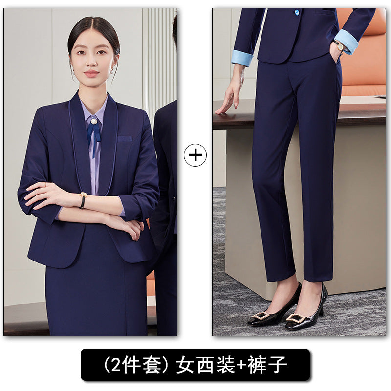 Professional Vest Suit Suit Female Property Jewelry Hotel Ktv Front Desk Receptionist Beautician Work Clothes