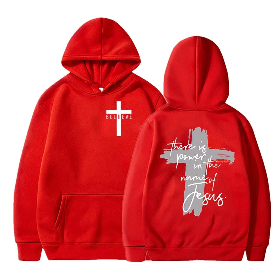 Women/Men Christian Faith Essential Hoodies There Is Power I