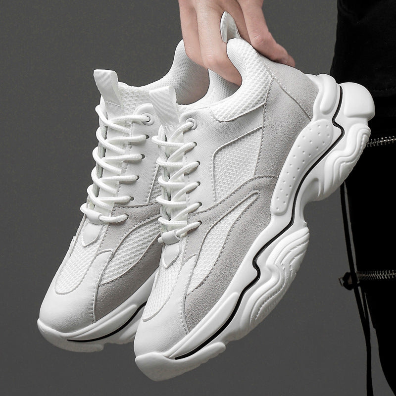 Summer Sports Shoes with Invisible Breathable Mesh, Casual Men's Sneakers, Dad Shoes, Height-Increasing Shoes, Men's Shoes