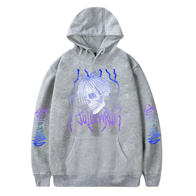 [Cross Border Code] Hot Print Juice WRLD Black Hoodies Men Hoodie