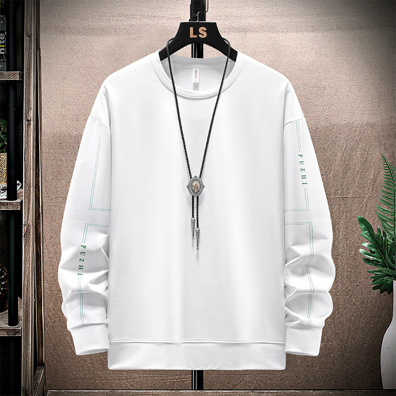 Men's Sweatshirt 2025 Spring and Autumn New Round Neck Jacket Men's Long-Sleeved Trendy Men's Clothing Versatile Casual Top for Boys
