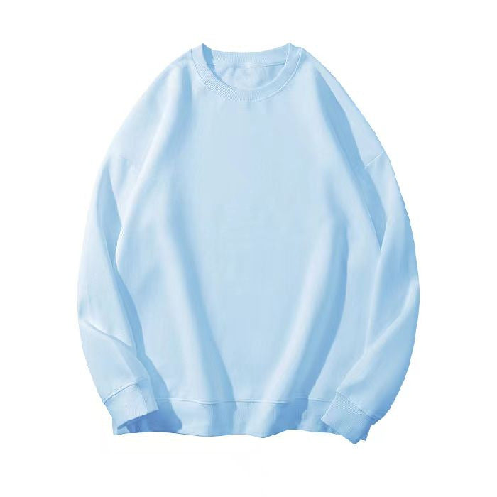 190g sweater women's autumn and winter round neck pullover women's sweater thickened thin velvet solid color plus size loose class clothes sweater women