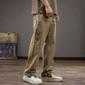 Japanese Tooling Pants Men's Loose Straight Wide Leg Pants 2024 New Arrival Thin All-Match Casual Pants Men's Trendy Pants