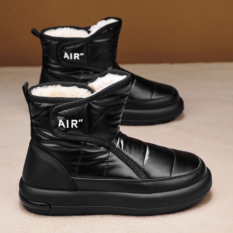Foreign Trade Slip-on Snow Boots Men's Winter fleece-lined Warm Foot Outdoor Snow Cotton Boots Men's Northeast Cotton Shoes