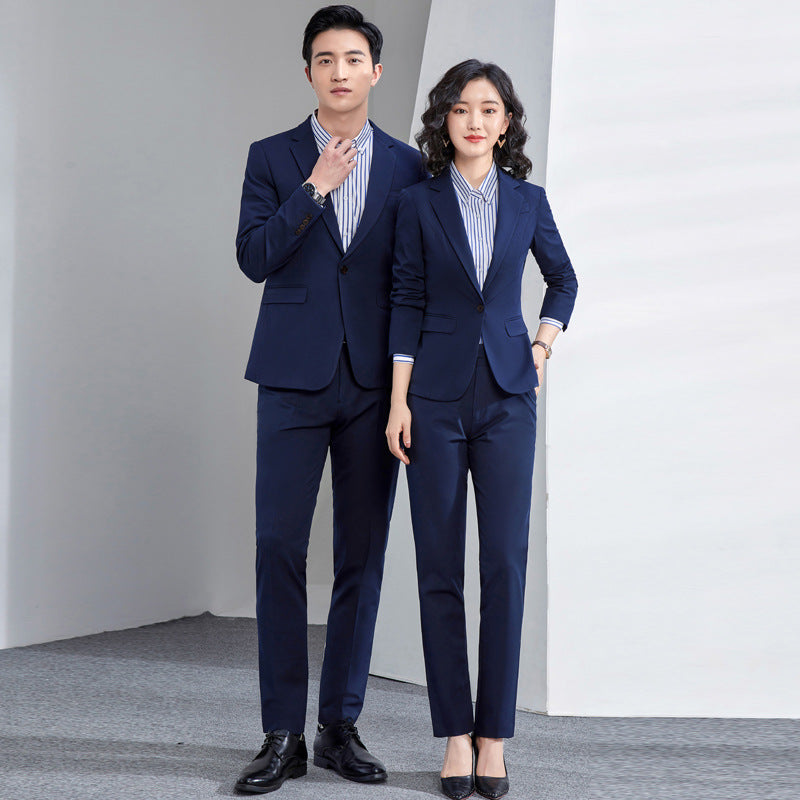 New Business Suit Men's Work Clothes Women's Black High-End Suit Suit Lawyer Teacher Work Professional Formal Wear