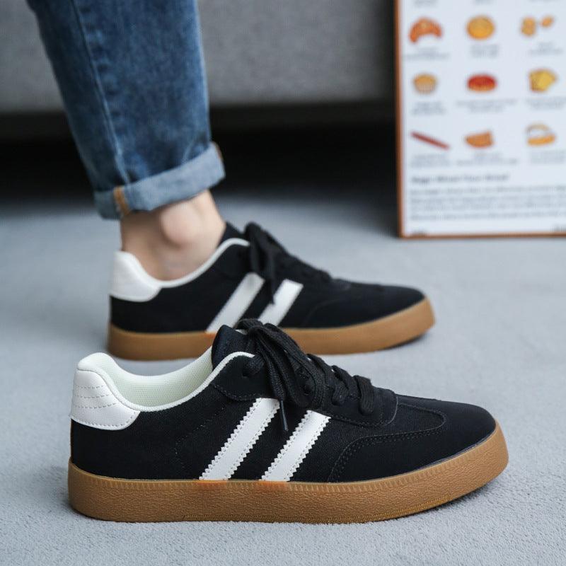 Men's Shoes Trendy Shoes 2025 Spring New Low-Top Canvas Shoes Men's Easiest for Match Moral Training Shoes Boys Casual Sneakers Wholesale