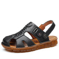 Men's Summer Outdoor Sandals Men's Casual Slippers Two-Wear Genuine Leather Cowhide Oxford Sole Men's Shoes Beach Shoes Wholesale