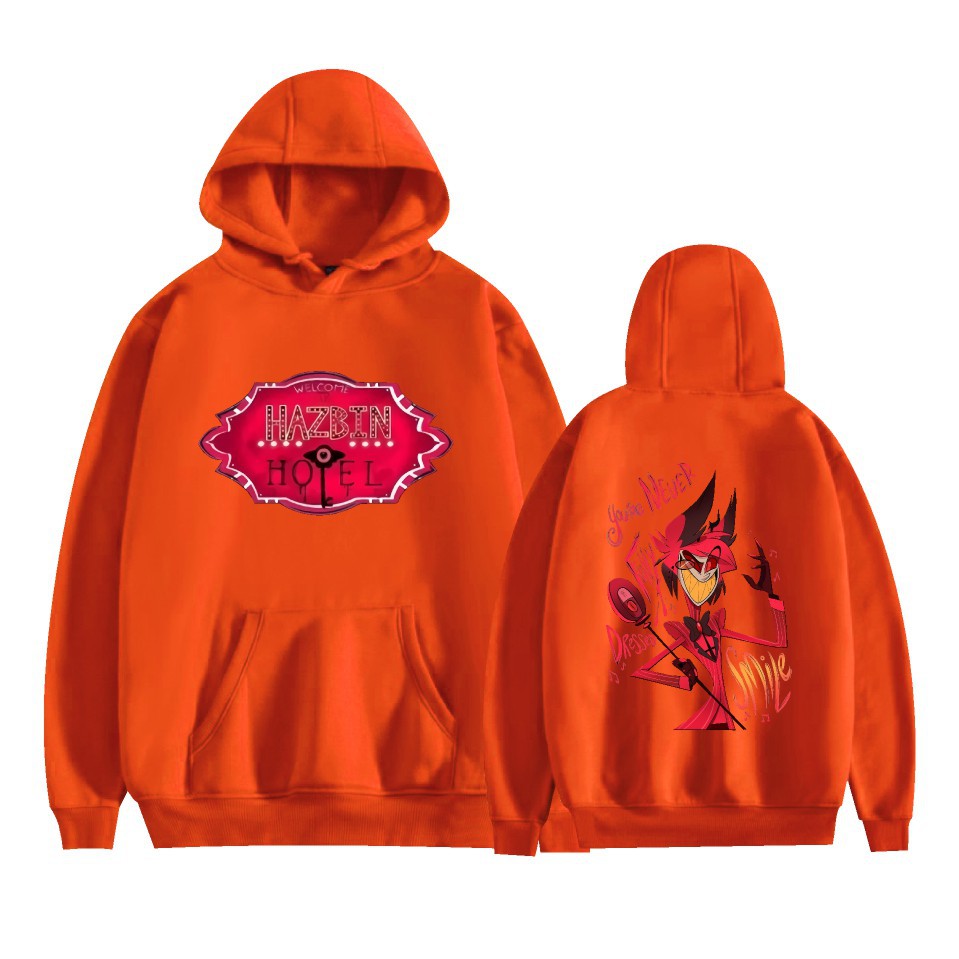 New Amazon AliExpress Hell Inn Anime Rim Perimeter Printed Casual Loose Men's and Women's Hoodie