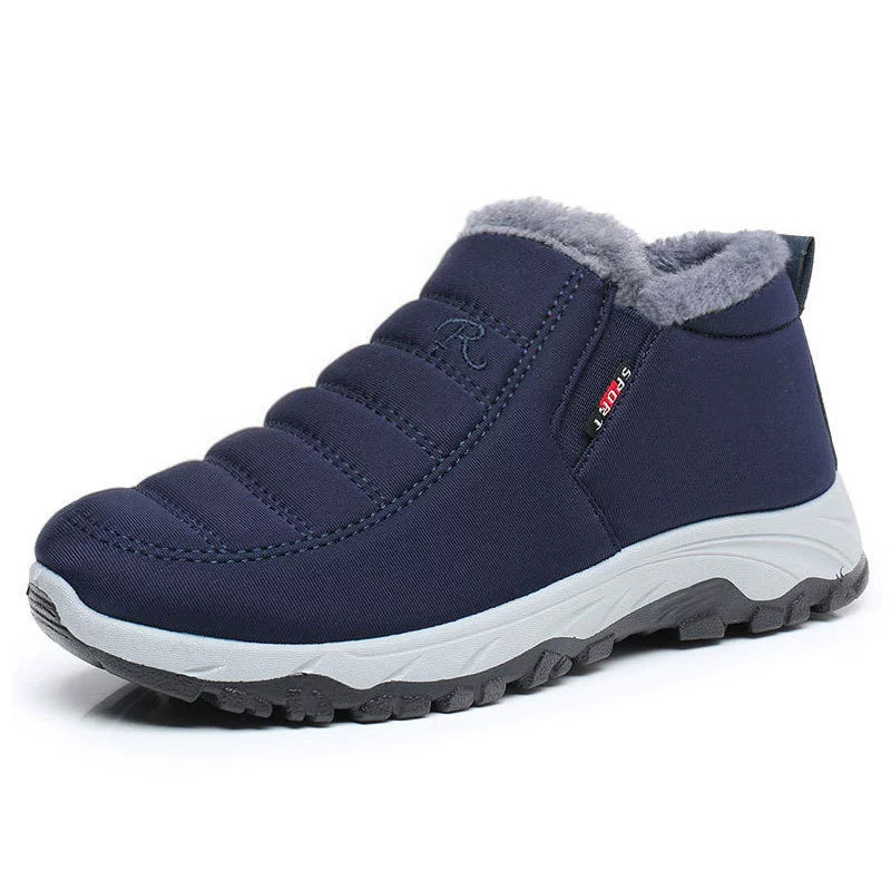 Cross-Border Snow Boots for Men and Women, Fashionable Cotton Boots, 2025 Thickeneded Warm Slip-On Cotton Boots, Comfortable Thick-Soled Boots