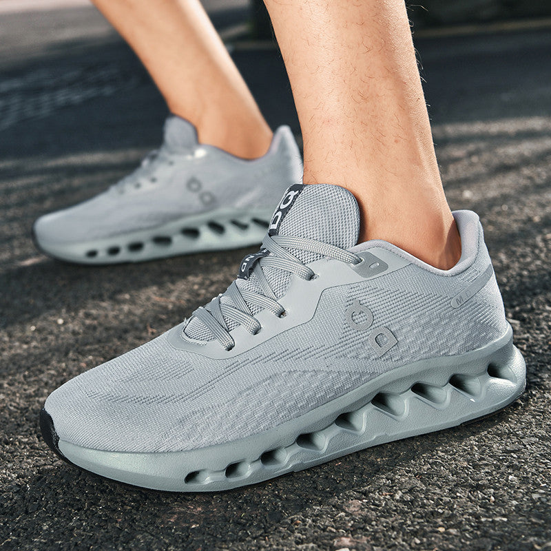 Men's Low-Top Sneakers, Lightweight Breathable Casual Shoes, Trendy Fly-Knit Lace-Up Men's Shoes Sneakers