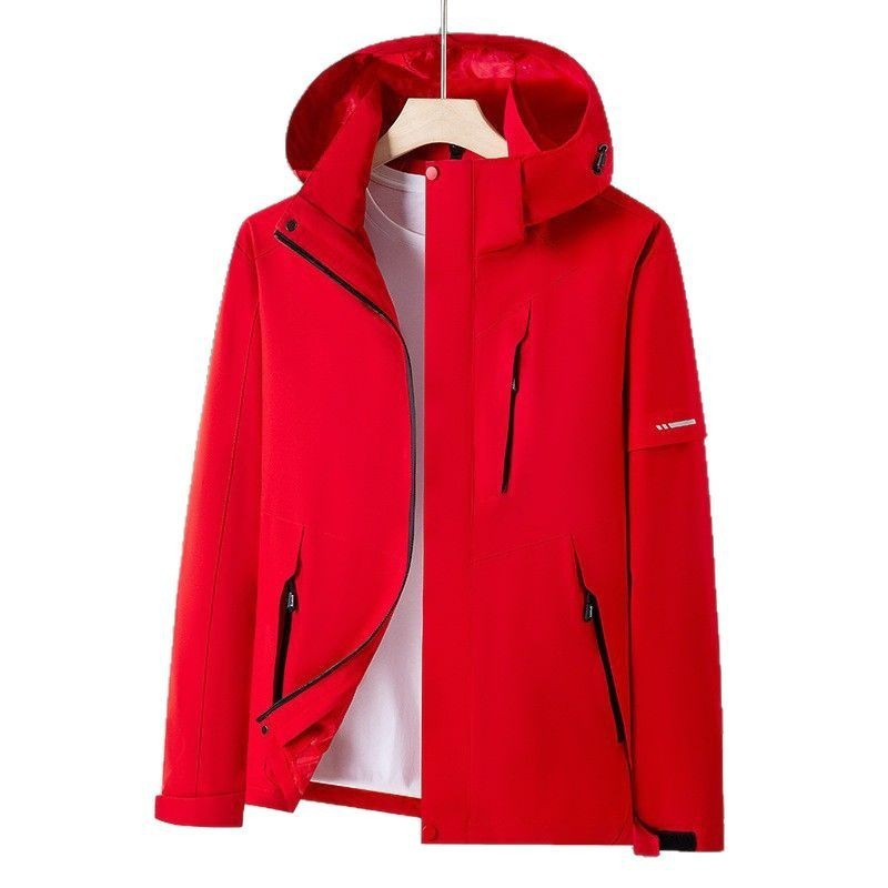 Cross-Border Spring and Autumn Jacket Casual Single-Layer Water-Repellent Outdoor Trendy Windproof Waterproof Loose Mountaineering Jacket Group Purchase