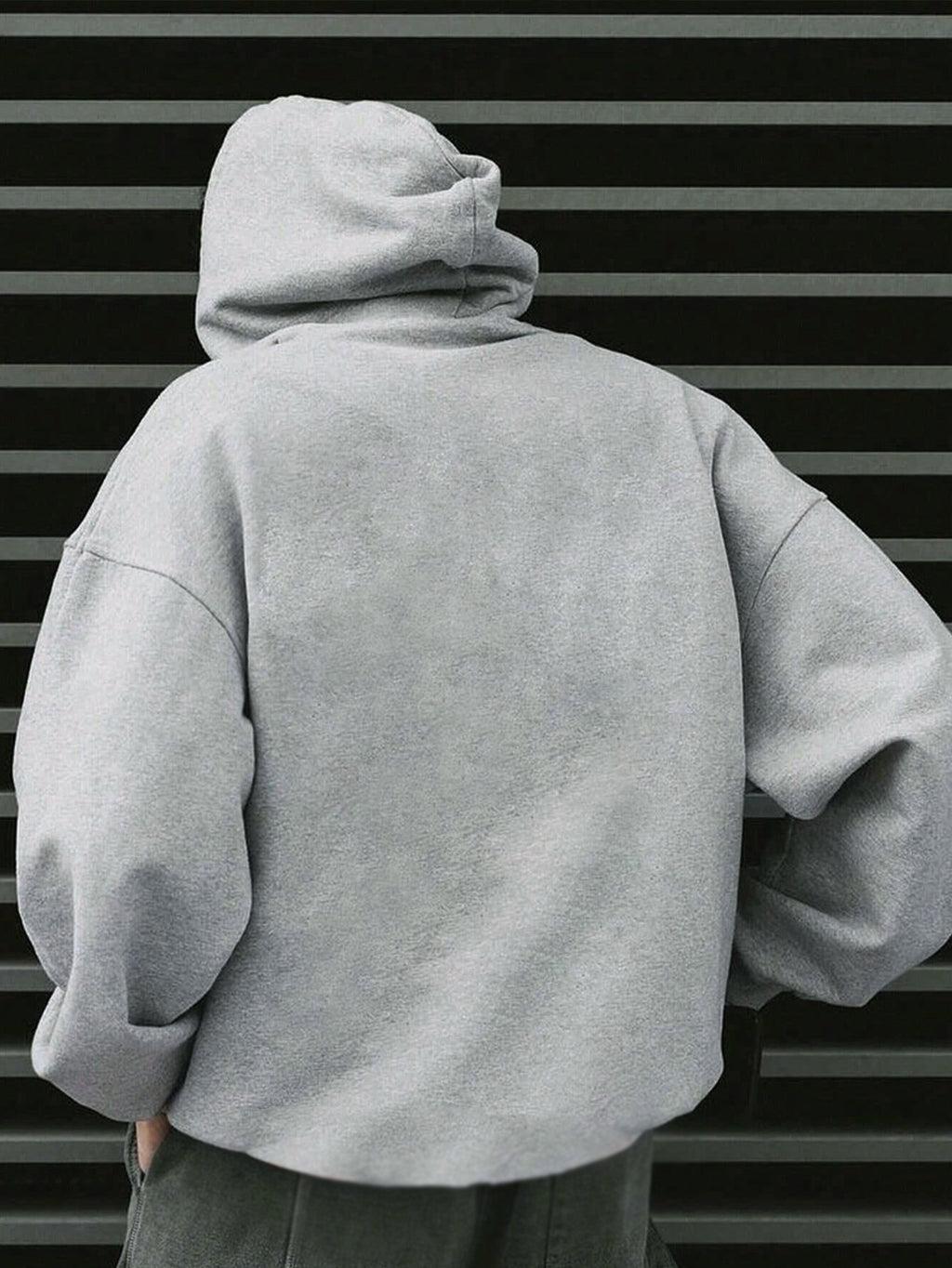 casual mouth print hoodie