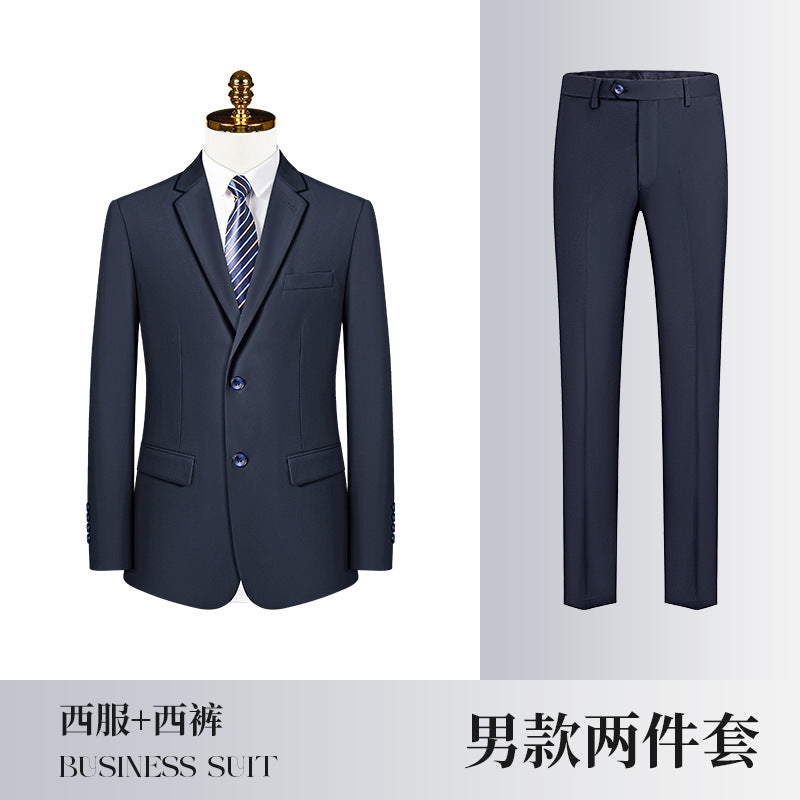 Business Wear Men's and Women's Same-style Suit Autumn and Winter Fashion Slim-fit Business Suit Women's Pants Vest Dress