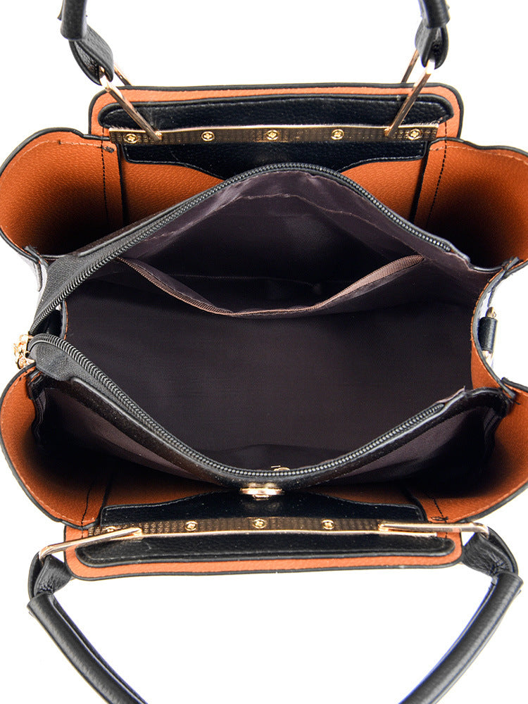 Autumn 2024 New Women's Bag Large Capacity Middle-aged Mother's Handbag Simple All-match Large Capacity Women's Shoulder Bag
