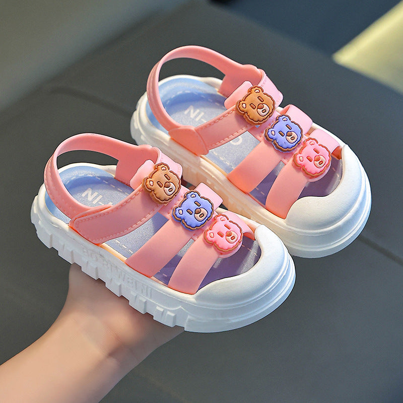 2025 New Children's Sandals Summer Indoor and Outdoor Non-slip Girls' Sandals Soft Sole Boys Zhongda Children's Sandals