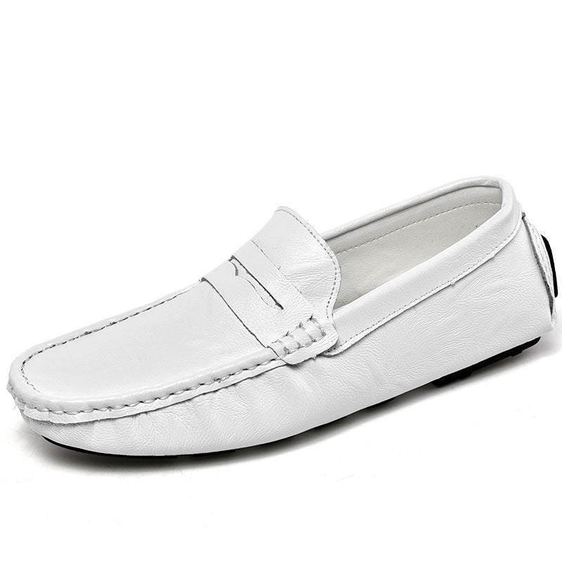 Men's Loafers Size 45 Extra Large Leather Shoes with Soft Soles, Size 46 Casual, Size 47 Soft Leather Men's Shoes, Spring 2026 New Model