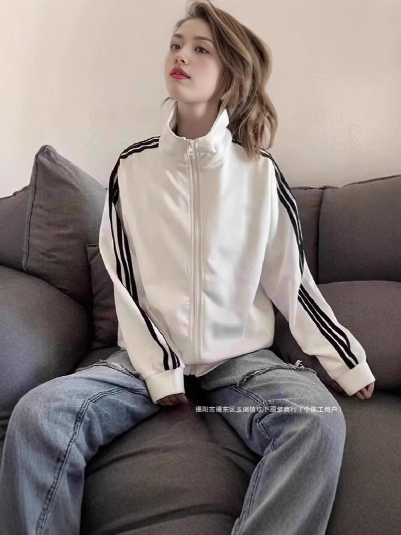 Zipper Jacket Men's Daily Casual Men's Vertical Collar Jacket Men's All-match New Jacket Outerwear Baseball Uniform