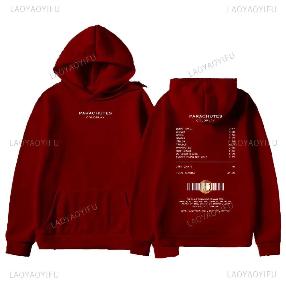 2025 Retro Street Pop Band Hoodies Men's Fashion Pullover Co