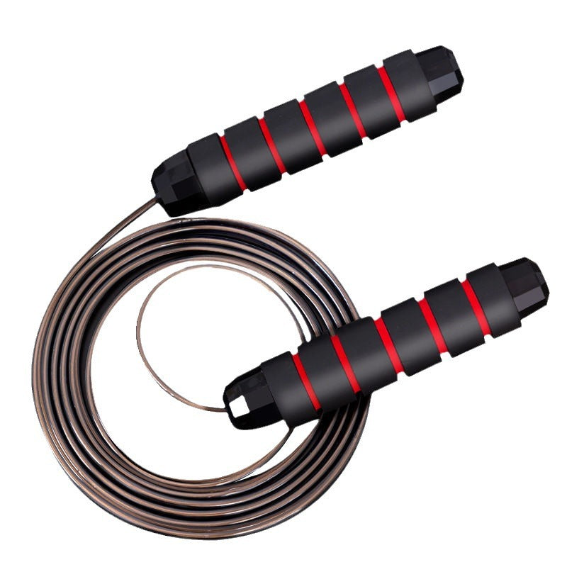 Cross-border weight-bearing steel wire skipping rope fitness exercise student competition bearing skipping rope sporting goods equipment wholesale