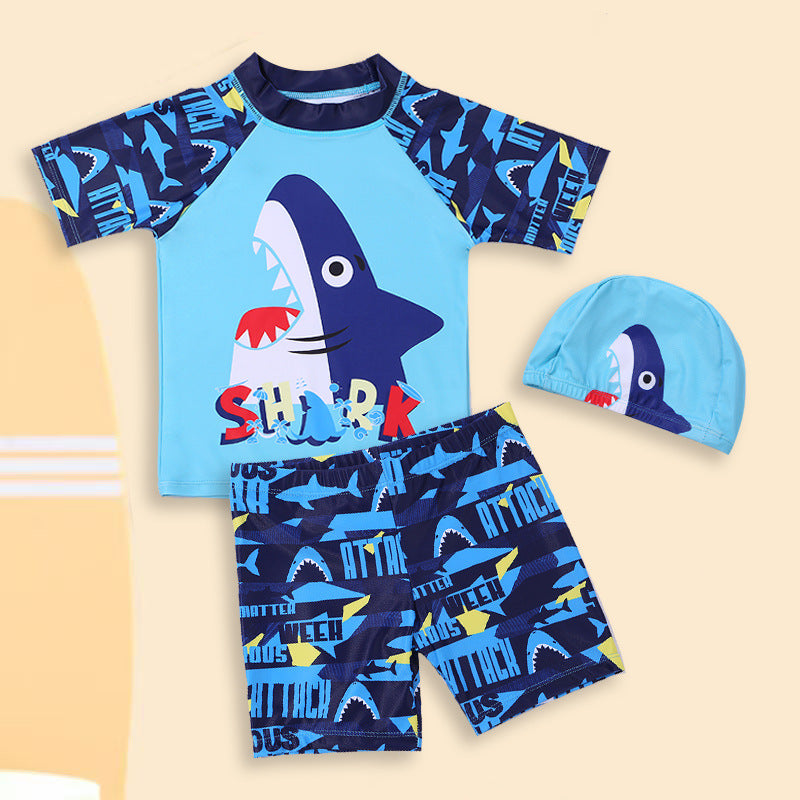 Children's Swimwear Boys Swimming Trunks Big Kids Swimming suit Baby Boy Split Sun Protection Swimsuit Cartoon Swimsuit