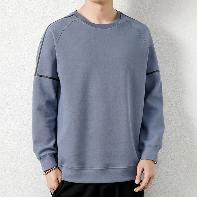 Sweater Men's Spring and Autumn New Simple ins Fashionable Top Men's Loose T-shirt Casual Round Neck Long Sleeve T-shirt