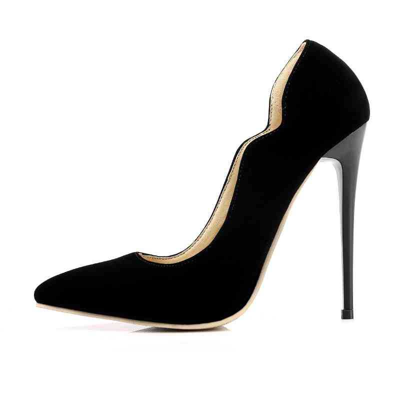 18 Simple Pointed High Heels Patent Leather Temperament Single-layer Shoes Thin Heel Shallow Mouth Professional Work Shoes Ladies Shoes