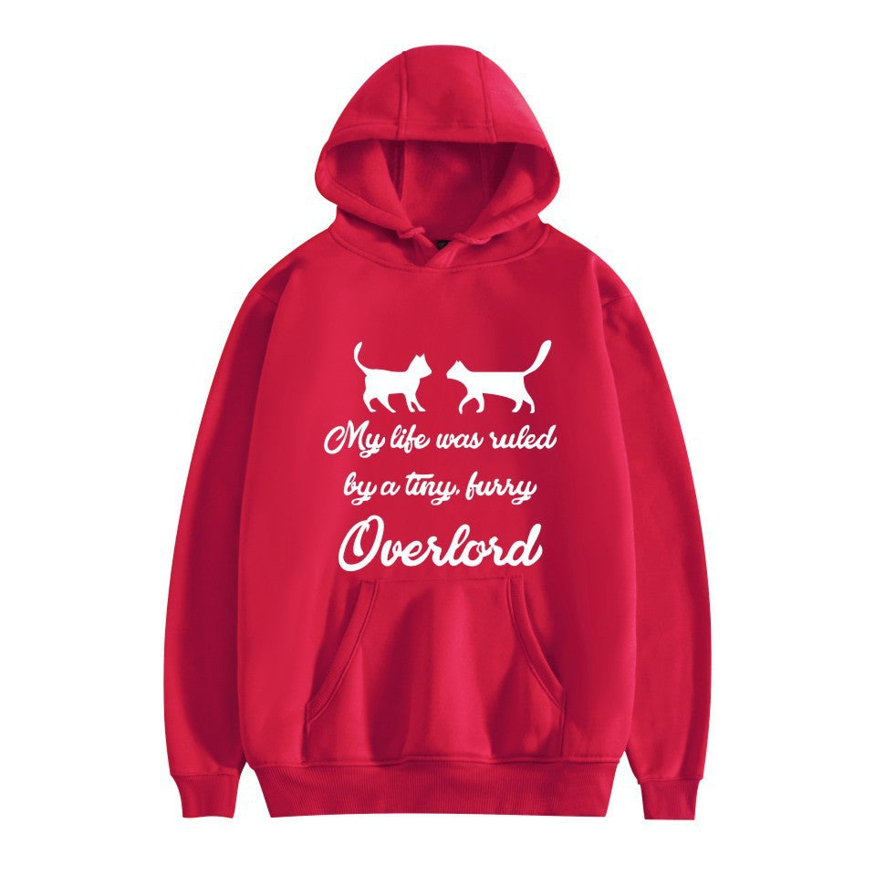 Cross-border overlord peripheral hoodie cartoon cartoon print autumn and winter men's and women's hooded sweater