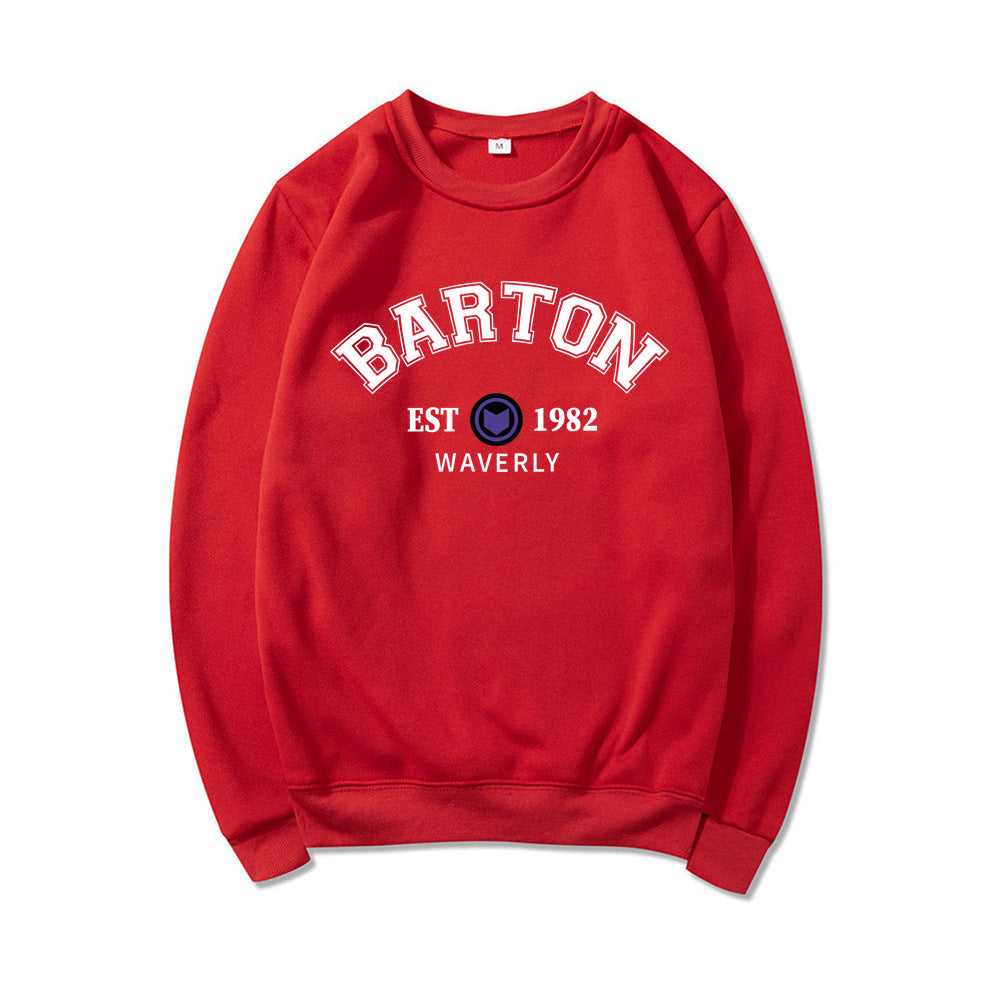 Autumn and Winter Sweatshirt for Women Thickened Letter Printed Round Neck Sweatshirt Plus Thin Velvet Sweatshirt for Women Casual Loose
