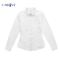 New Women's Clothing Women's Shirts Simple Solid Color Hidden Button Anti-Exposure Niche Style Elegant Commuter Women's Formal Shirts
