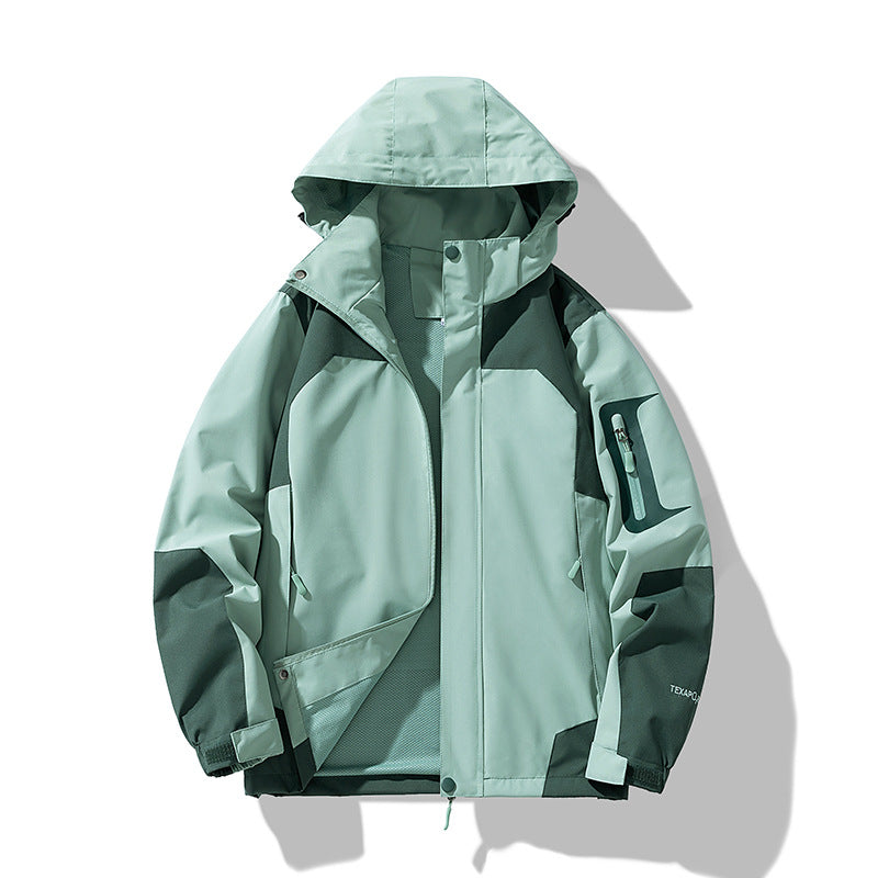 New Youth Jackets, Men's and Women's Mountaineering Jackets, Spring & Fall Color Matching Casual Jackets, Couple Wear, Outdoor Windbreakers