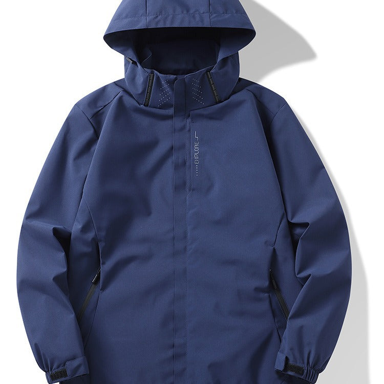 Jackets for Men and Women, Versatile Jackets for Couples, Windproof, Waterproof and Windproof, Removable Outdoor Mountaineering Jackets with Logo