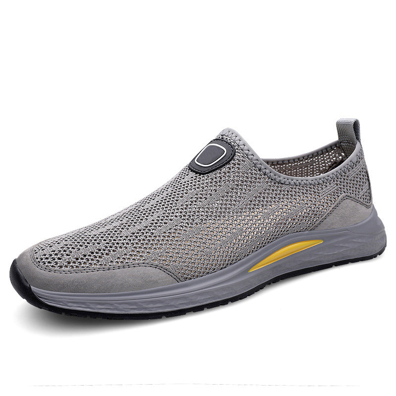 Lightweight One-piece Mesh Running Shoes Men's Summer New Flying Weaving Autumn Breathable Sneakers Men's Shoes