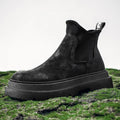 Men's shoes 2023 autumn new casual flat shoes Chelsea smoke tube boots British style high-top fashion tooling short boots
