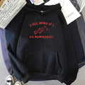 Yall Mind Kawaii Cartoon Graphic Print Hoodies Long Sleeve