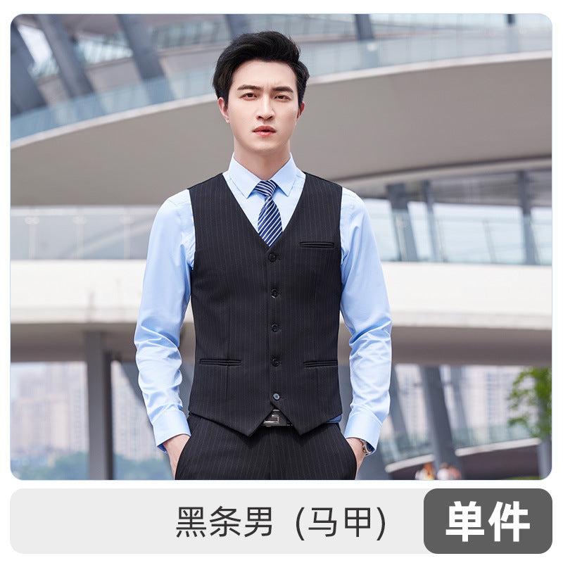 Autumn and winter new men's and women's same style business attire 4S shop business suit suit slim temperament hotel formal overalls
