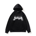 2026 American-Style Heavyweight Fleece-Lined Hooded Sweatshirt for Men, Loose Fit with Embroidered Letters, Couple's Style Embroidered Jacket for Spring and Autumn