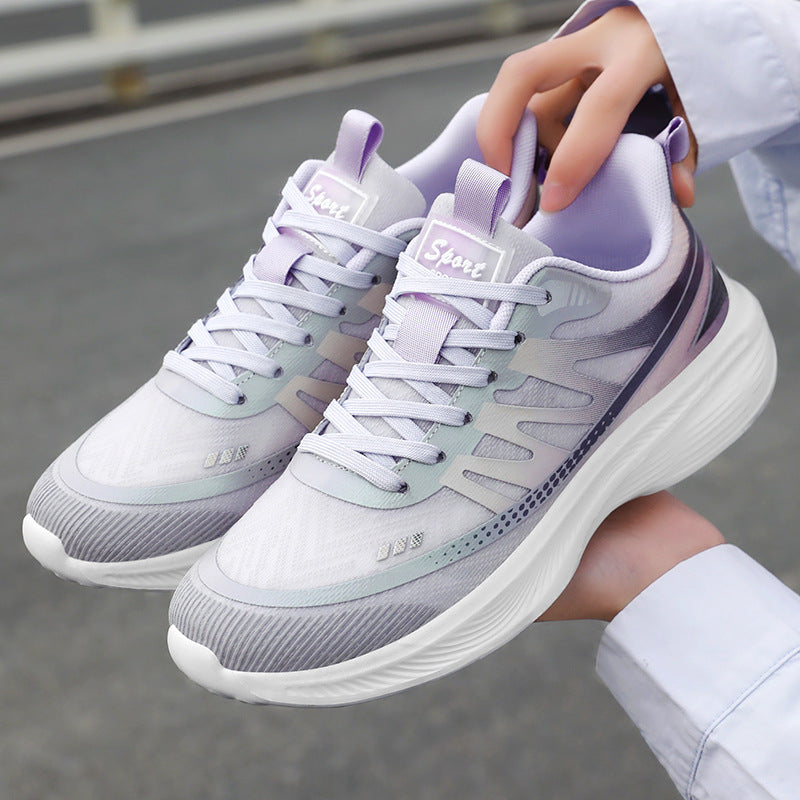 Sports Shoes, Spring Women's Breathable Mesh Shoes, Trendy Single Shoes, Outdoor Lightweight Running Shoes, Casual and Versatile Women's Shoes