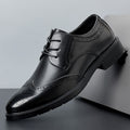 Leather Shoes for Men, Genuine Leather, High-End, Spring Season, Men's Business Formal Wear, Suit Leather Shoes, British Style Wedding Shoes, Brogue Shoes
