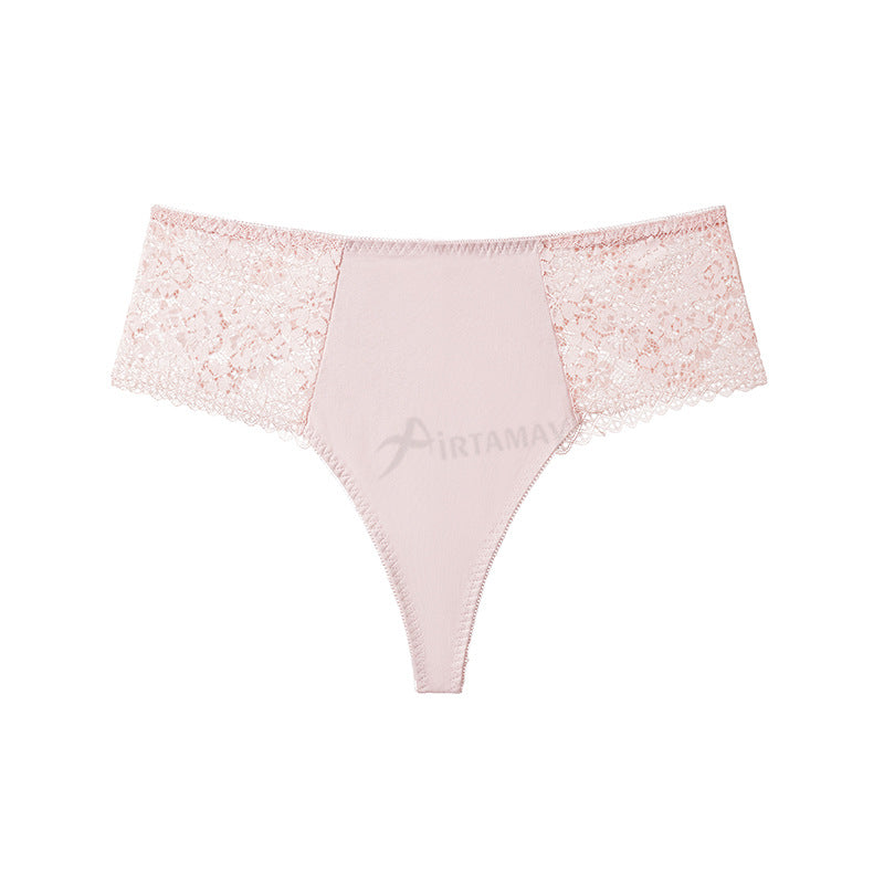 Sports Yoga Female Sexy Lace Splicing Underwear Women's Seamless Underwear Cross-Border European and American Large Size Briefs