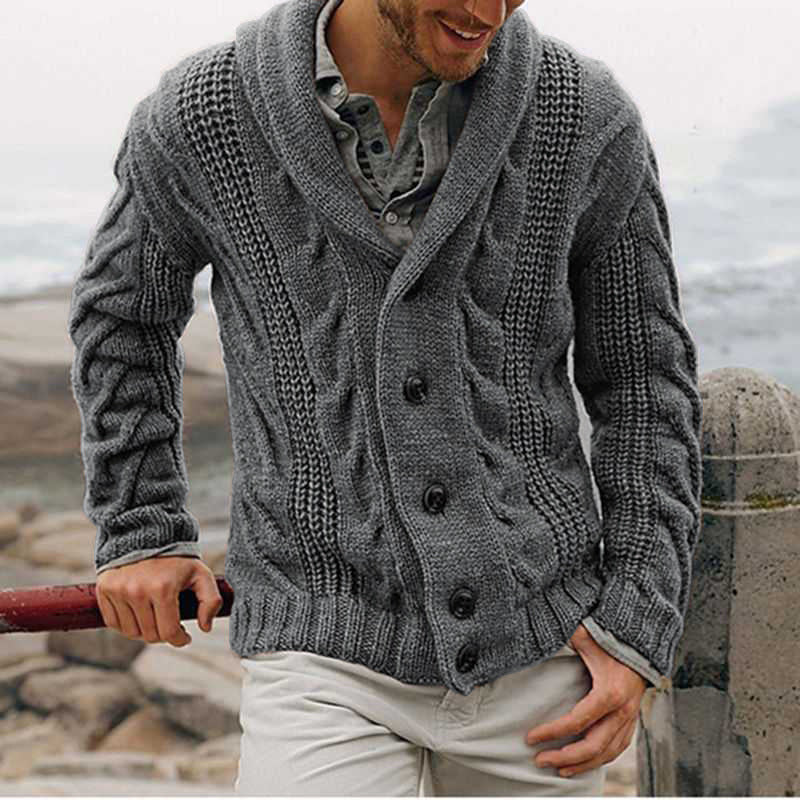 Foreign trade men's sweater men's coat 2024 autumn and winter new fashion men's knitted cardigan men's jacket men