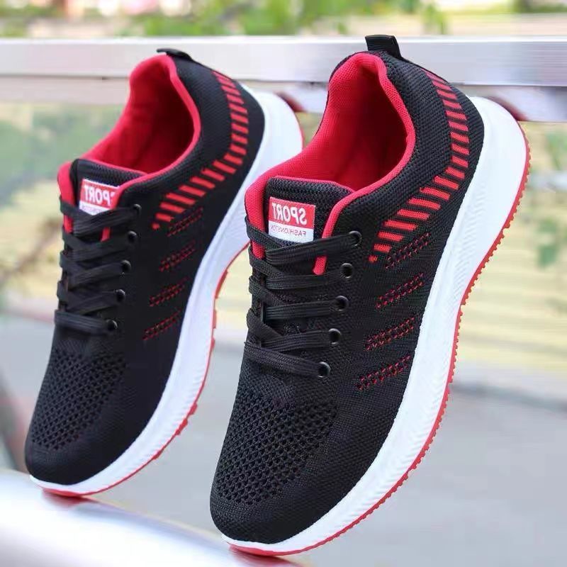Shoes 2026 Sports Shoes Summer Breathable Mesh Shoes Versatile Casual Shoes Running Shoes Cross-Border Fly-Knit Trendy Shoes