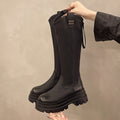 Thick-Soled Over-The-Knee Boots for Women, New Retro Fashion Leather Boots, Elegant Popular Street Fashion Boots, Knight Boots