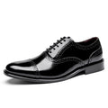 New Brogue Carved Men's Leather Shoes Men's Genuine Leather Business Shoes Casual Formal Wear Three-Joint British Business Style