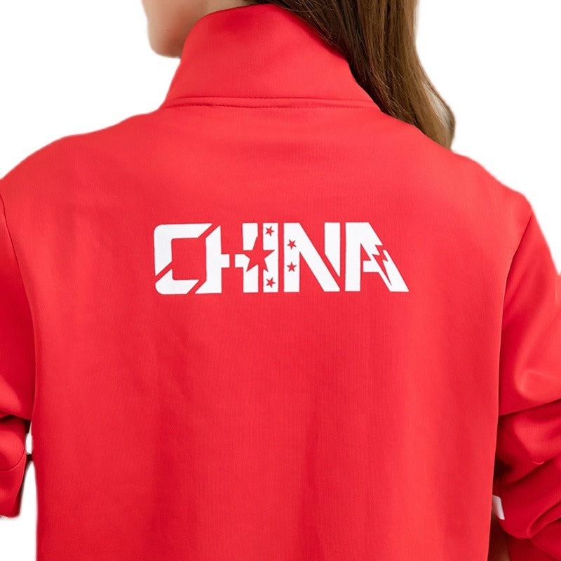 Chinese Team Sportswear Suit Spring & Fall Male and Female Coach National Award-Winning Clothing Sports Student Martial Arts Training Clothing National Clothing