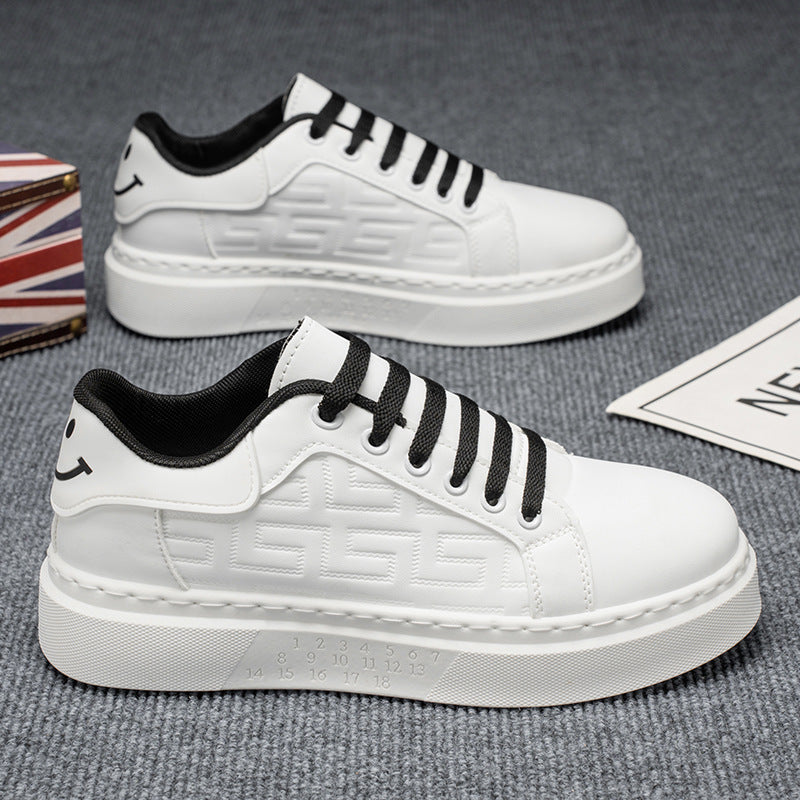 New Breathable White Shoes Men's Students Trendy All-match Thick-soled sneaker Casual Sneakers 2025 Spring Men's Shoes