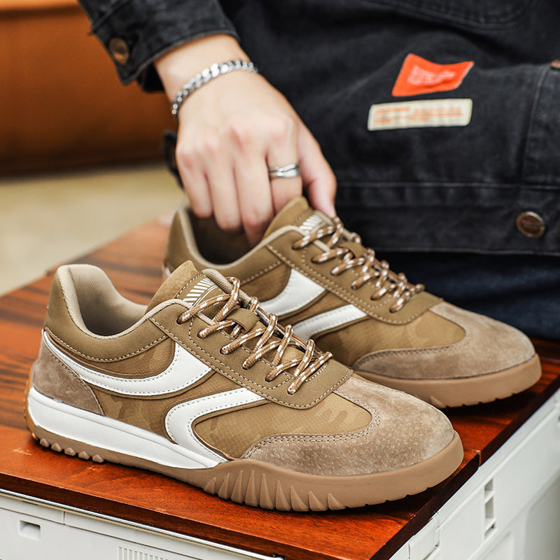 Men's Low-Top Retro Sneakers 2026 Spring New Fashion Sports Training Shoes Men's Soft-Soled Trendy Casual Shoes