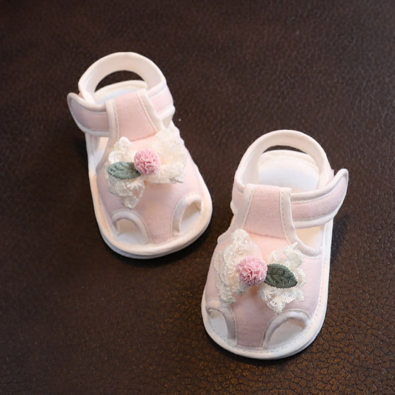 Baby Summer Sandals Baby Breathable Pre-step Shoes Non-slip Cute Soft Sole 0-3-6 Month One Year Old Boys and Girls